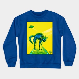 Space Cat Battle Crewneck Sweatshirt